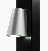 Купить Элегантное LED-освещение Locinox (Бельгия) TRICONE для ворот, цвета zilver и 9005 (черный) в Джанкое