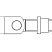 Комплектующие для распашных ворот Петля CAME H 18 регулируемая с гайкой, 42-68 мм, М18, приваривание в Джанкое