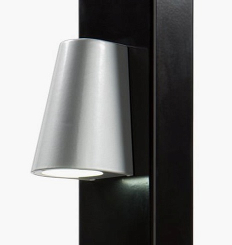 Заказать Элегантное LED-освещение Locinox (Бельгия) TRICONE для ворот, цвета zilver и 9005 (черный) в Джанкое