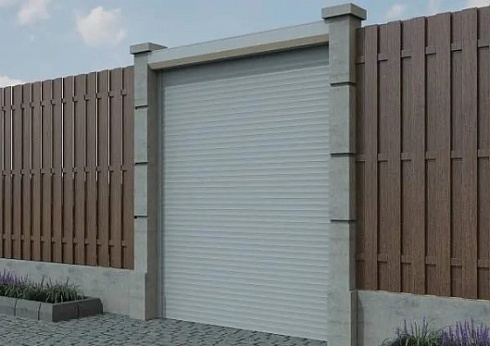 Рулонные ворота для въезда ALUTECH Trend 3100×4000 мм с доставкой в Джанкое 